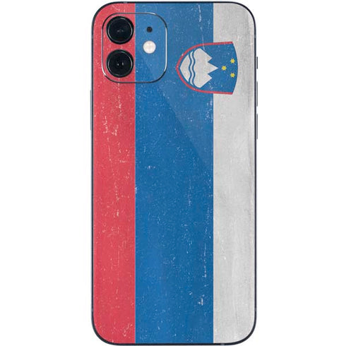 Slovenia Flag Distressed iPhone 12 Skin
