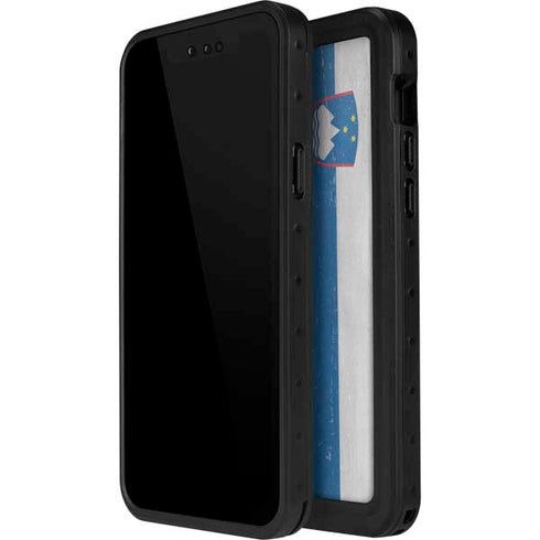 Slovenia Flag Distressed iPhone 12 Waterproof Case