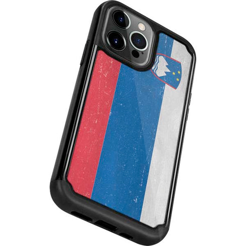 Slovenia Flag Distressed iPhone 13 Pro Cargo Case