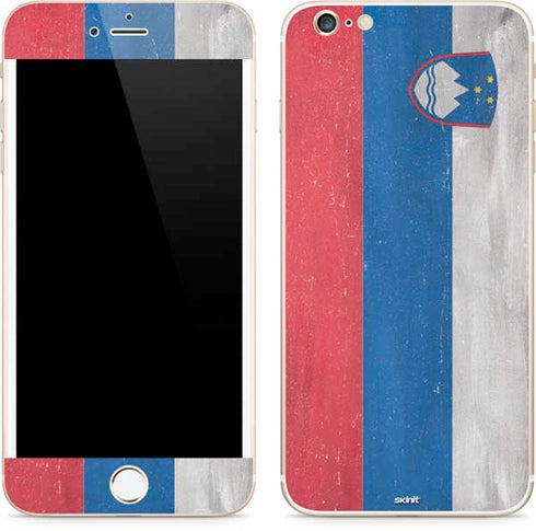 Slovenia Flag Distressed iPhone 6/6s Plus Skin