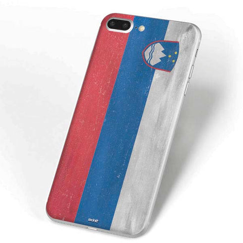 Slovenia Flag Distressed iPhone 7 Plus Skin