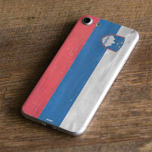 Slovenia Flag Distressed iPhone 7 Skin