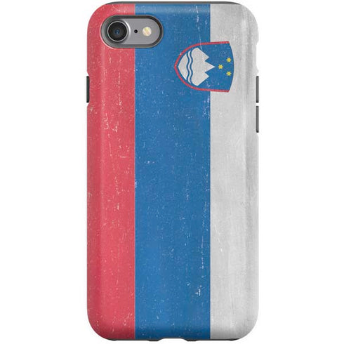 Slovenia Flag Distressed iPhone SE (2nd & 3rd Gen) Pro Case