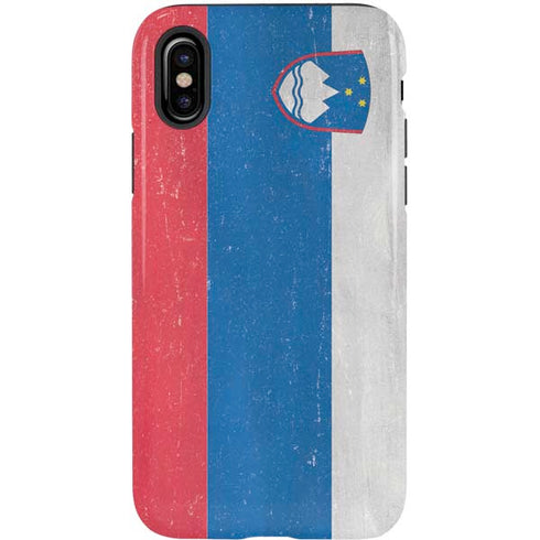 Slovenia Flag Distressed iPhone XS Pro Case