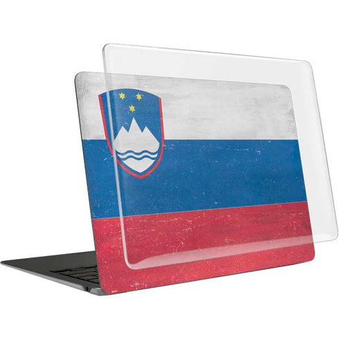 Slovenia Flag Distressed MacBook Air 13in (2020) Case plus Skin