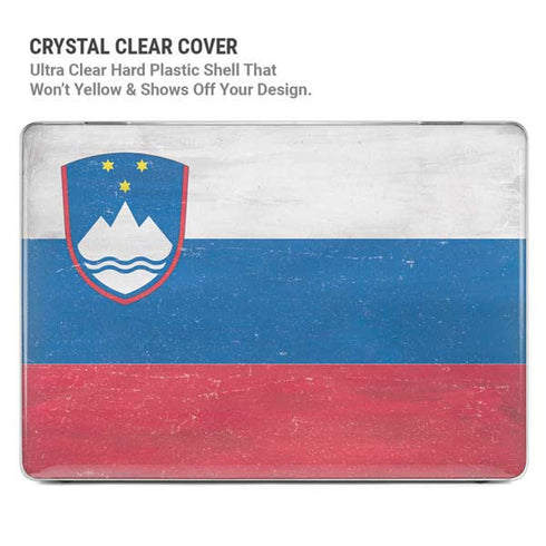 Slovenia Flag Distressed MacBook Pro 15in (2016-19) Case plus Skin