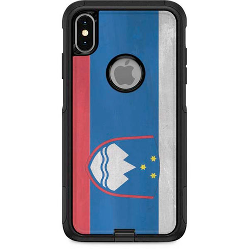 Slovenia Flag Distressed Otterbox Commuter iPhone Skin