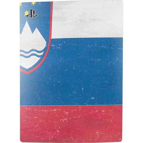 Slovenia Flag Distressed PS5 Console Skin