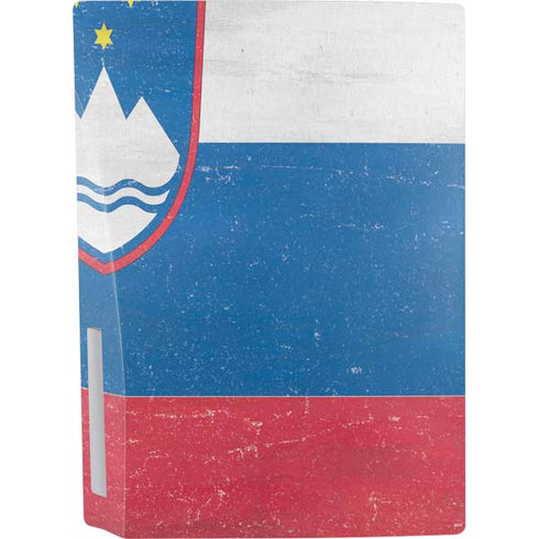 Slovenia Flag Distressed PS5 Console Skin
