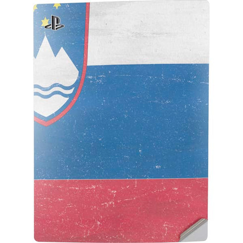 Slovenia Flag Distressed PS5 Digital Edition Console Skin