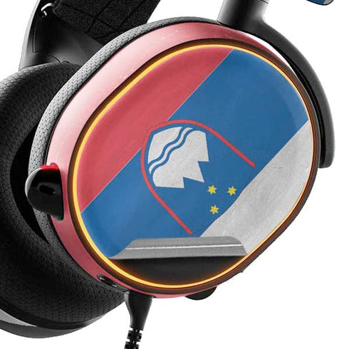 Slovenia Flag Distressed SteelSeries Arctis 5 Skin