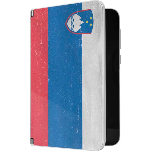 Slovenia Flag Distressed Surface Duo Skin