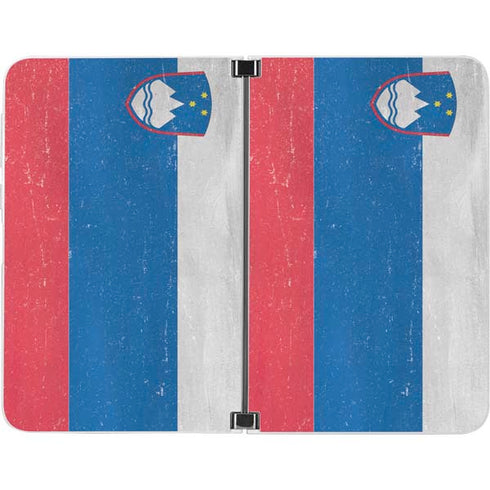 Slovenia Flag Distressed Surface Duo Skin