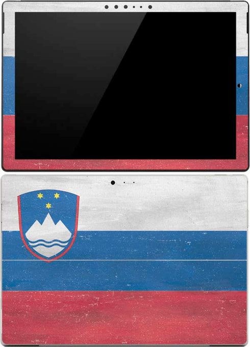 Slovenia Flag Distressed Surface Pro 4 Skin