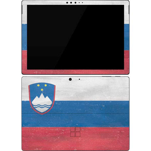 Slovenia Flag Distressed Surface Pro 7 Skin
