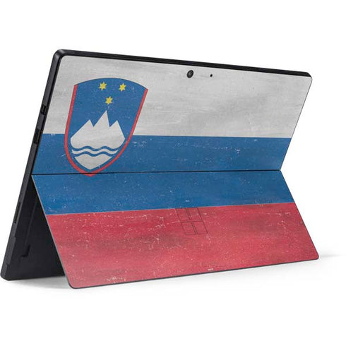 Slovenia Flag Distressed Surface Pro 7 Skin