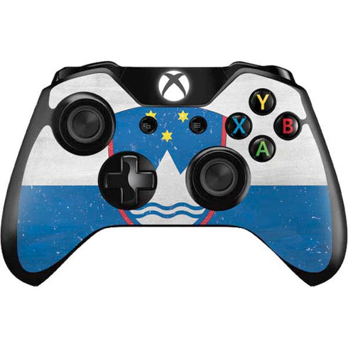 Slovenia Flag Distressed Xbox One Controller Skin