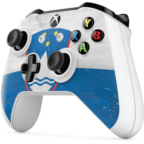 Slovenia Flag Distressed Xbox One S All-Digital Edition Bundle Skin