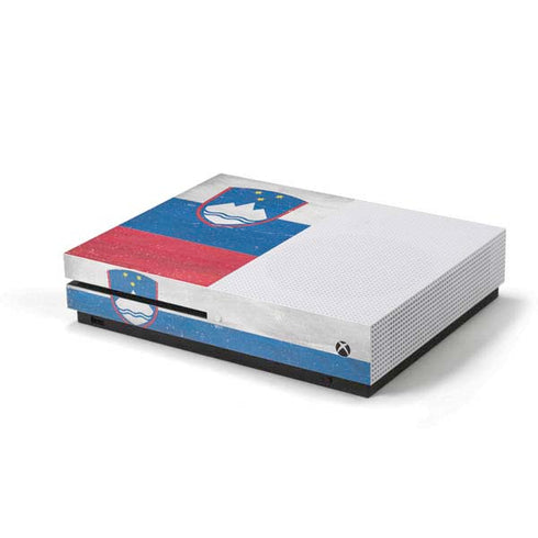 Slovenia Flag Distressed Xbox One S Console Skin
