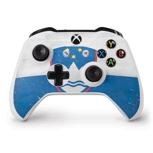 Slovenia Flag Distressed Xbox One S Controller Skin