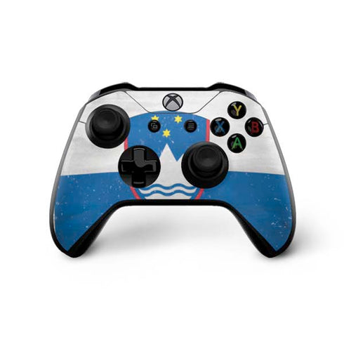 Slovenia Flag Distressed Xbox One X Controller Skin