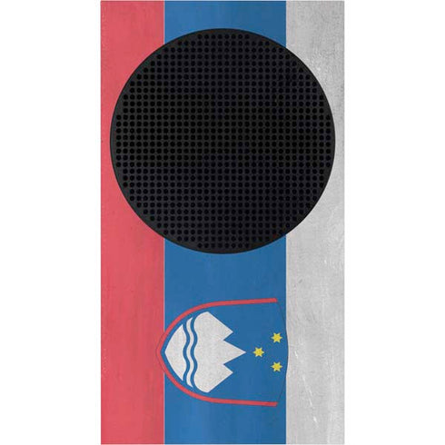 Slovenia Flag Distressed Xbox Series S Console Skin
