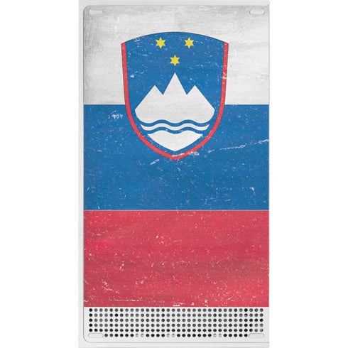 Slovenia Flag Distressed Xbox Series S Console Skin