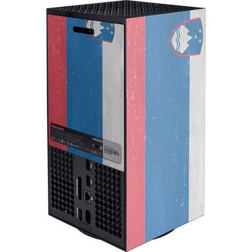 Slovenia Flag Distressed Xbox Series X Console Skin