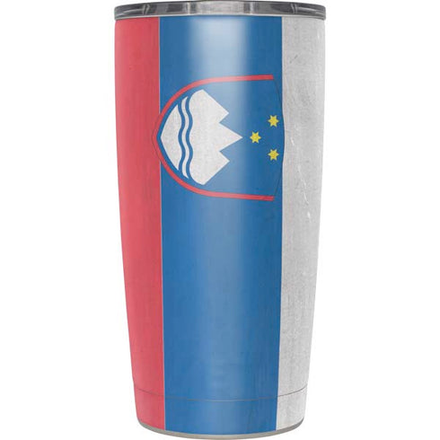 Slovenia Flag Distressed Yeti 20oz Tumbler Skin