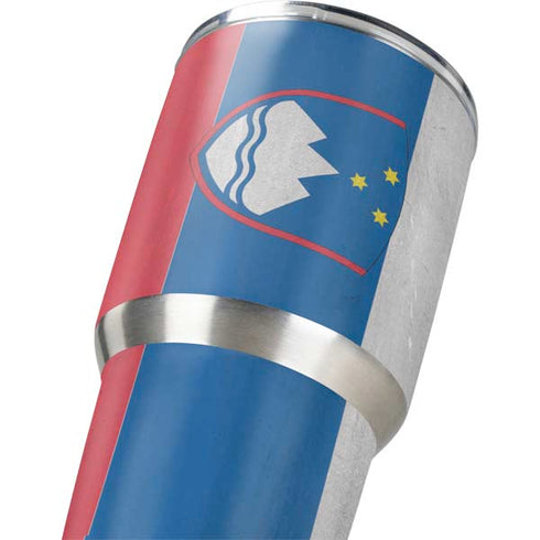 Slovenia Flag Distressed Yeti 30oz Rambler Tumbler Skin