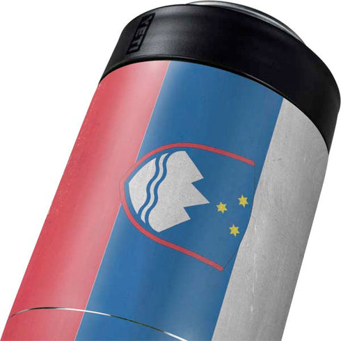Slovenia Flag Distressed Yeti Colster Can Insulator Skin