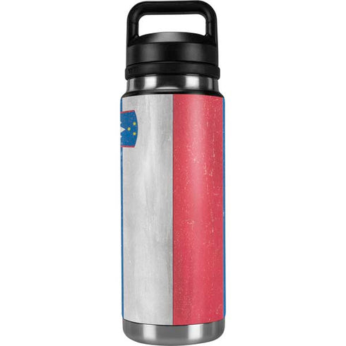 Slovenia Flag Distressed YETI Rambler 26oz Bottle Skin