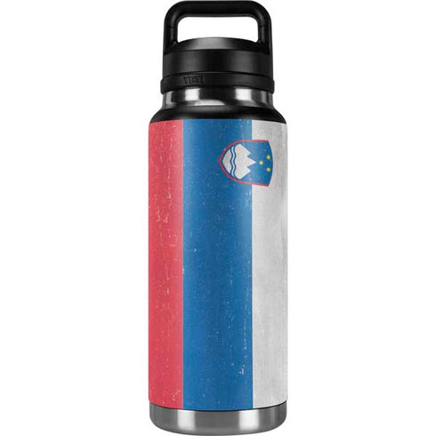 Slovenia Flag Distressed YETI Rambler 36oz Bottle Skin