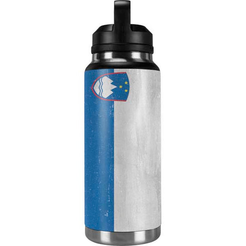 Slovenia Flag Distressed YETI Rambler 36oz Bottle Skin