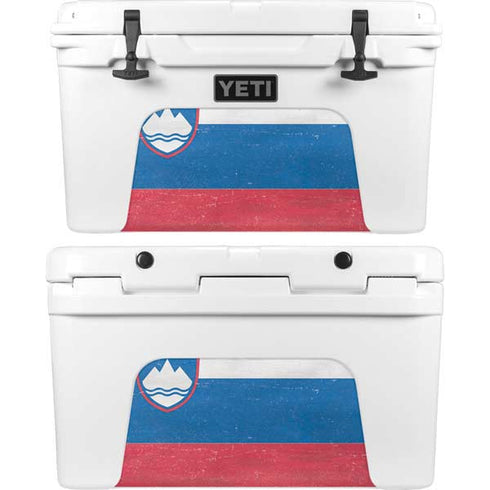 Slovenia Flag Distressed YETI Tundra 45 Hard Cooler Skin