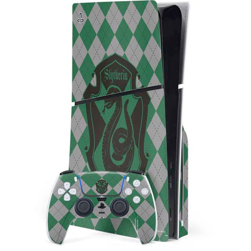 Wizarding World Harry Potter Slytherin Crest PS5 Slim Disk Bundle Skin