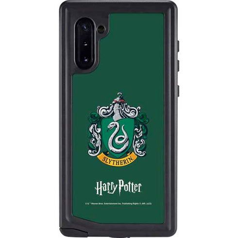 Wizarding World Harry Potter Slytherin House Crest Galaxy Note 10 Waterproof Case