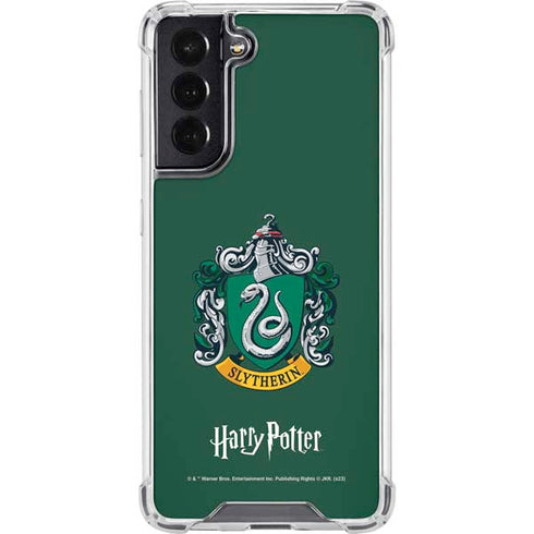 Wizarding World Harry Potter Slytherin House Crest Galaxy S22 Clear Case