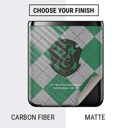 Wizarding World Harry Potter Slytherin Crest Galaxy Z Flip Skin