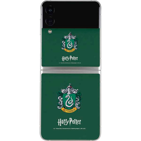 Wizarding World Harry Potter Slytherin House Crest Galaxy Z Flip4 5G Skin