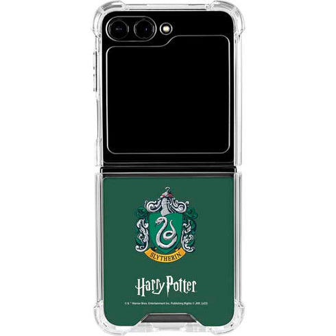 Wizarding World Harry Potter Slytherin House Crest Galaxy Z Flip5 5G Clear Case