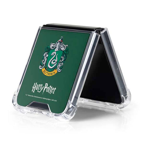 Wizarding World Harry Potter Slytherin House Crest Galaxy Z Flip5 5G Clear Case