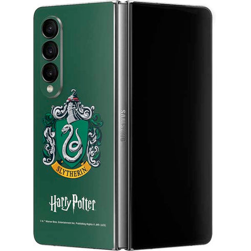 Wizarding World Harry Potter Slytherin House Crest Galaxy Z Fold4 5G Skin