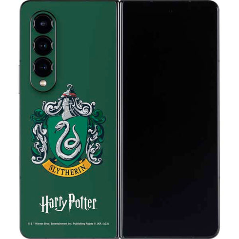 Wizarding World Harry Potter Slytherin House Crest Galaxy Z Fold4 5G Skin