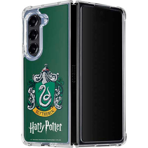 Wizarding World Harry Potter Slytherin House Crest Galaxy Z Fold5 5G Clear Case