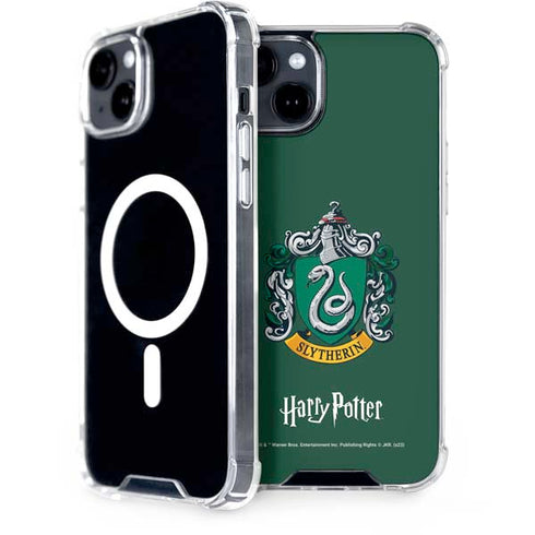 Wizarding World Harry Potter Slytherin House Crest iPhone 15 Plus MagSafe Case
