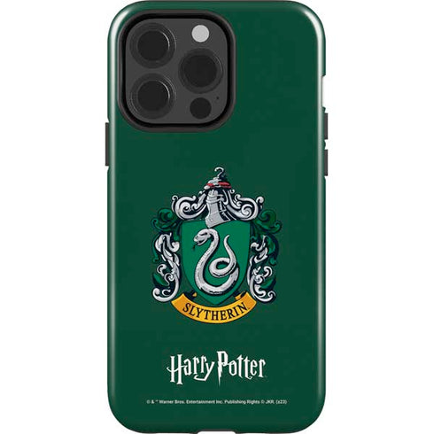 Wizarding World Harry Potter Slytherin House Crest iPhone 15 Pro Impact Case