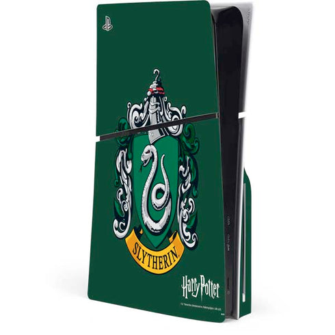 Wizarding World Harry Potter Slytherin House Crest PS5 Slim Disk Console Skin
