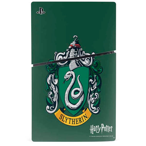 Wizarding World Harry Potter Slytherin House Crest PS5 Slim Disk Console Skin