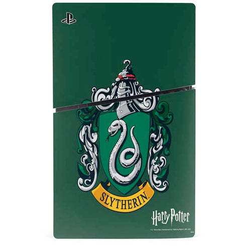 Wizarding World Harry Potter Slytherin House Crest PS5 Slim Digital Edition Console Skin